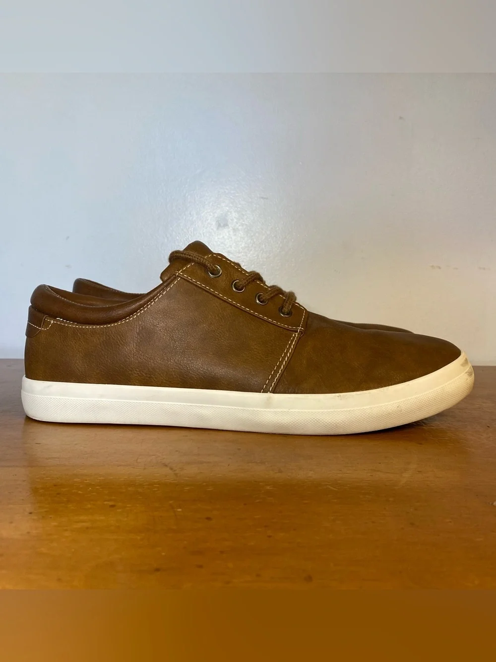 Goodfellow & Co Men's Size 10 Rome Low Top Sneakers Leather Tan Casual Target